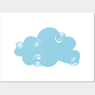 Spiral blue cloud Posters and Art